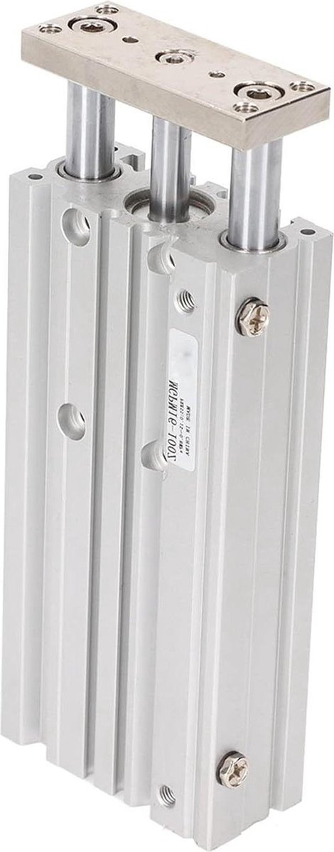 Industriële Dubbelwerkende Luchtcilinder 3 Steel Pneumatische Cilinder - Aluminium Geleidestang - SMC-type .