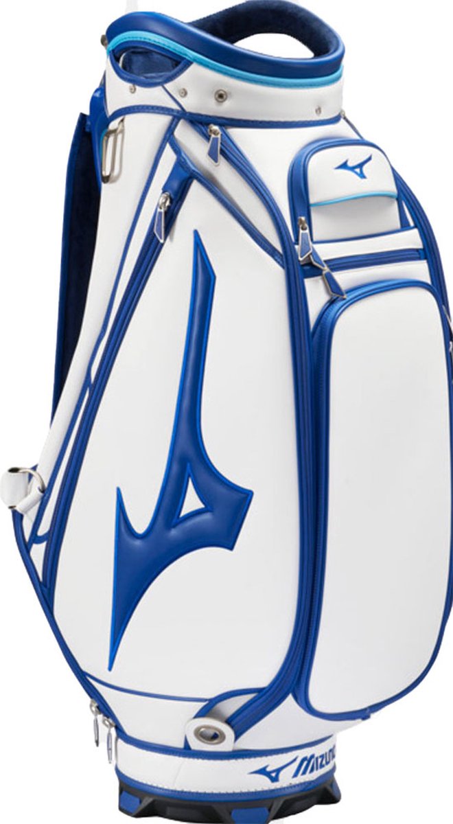 Mizuno Tour Staff- Waterwerende Golftas - Cartbag - Blauw Wit van Mizuno — afbeelding 4