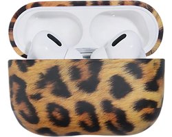 Shieldcase Leopard Pattern Case - beschermhoes geschikt voor Airpods Pro / 2 Pro Case - bruin - Luipaard hoesje - Siliconen case - HardCase - beschermhoes geschikt voor Apple AirPods Pro / Pro 2