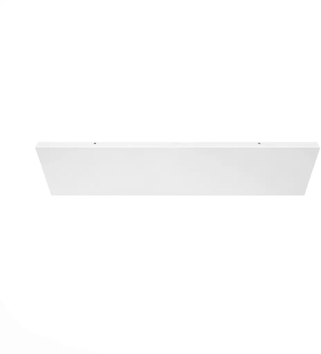 Plafondplaat 100 x 25 cm - zonder gaten - wit