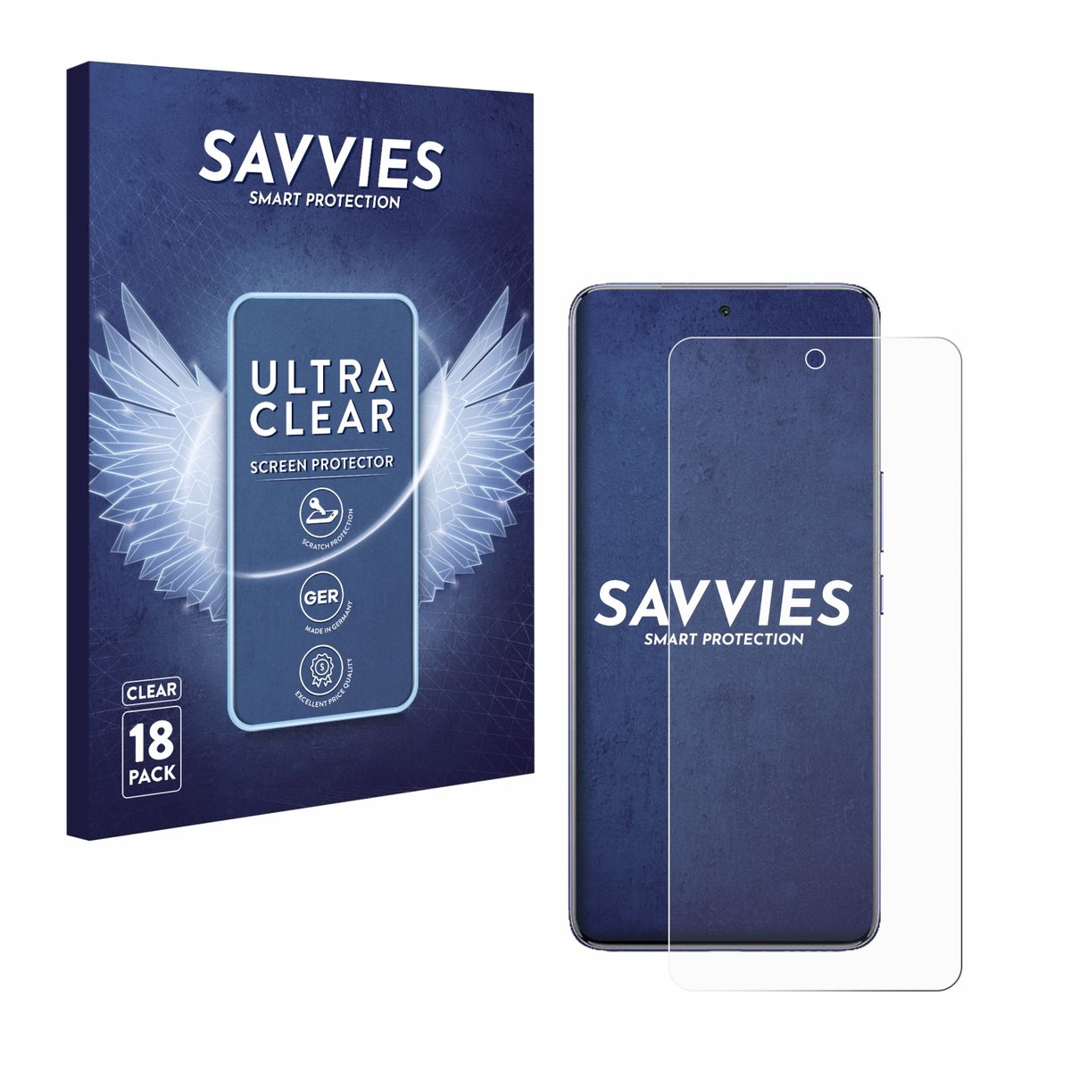 Savvies - Screenprotector voor Vivo T4 - Folie Beschermfolie transparant 18 Stuks