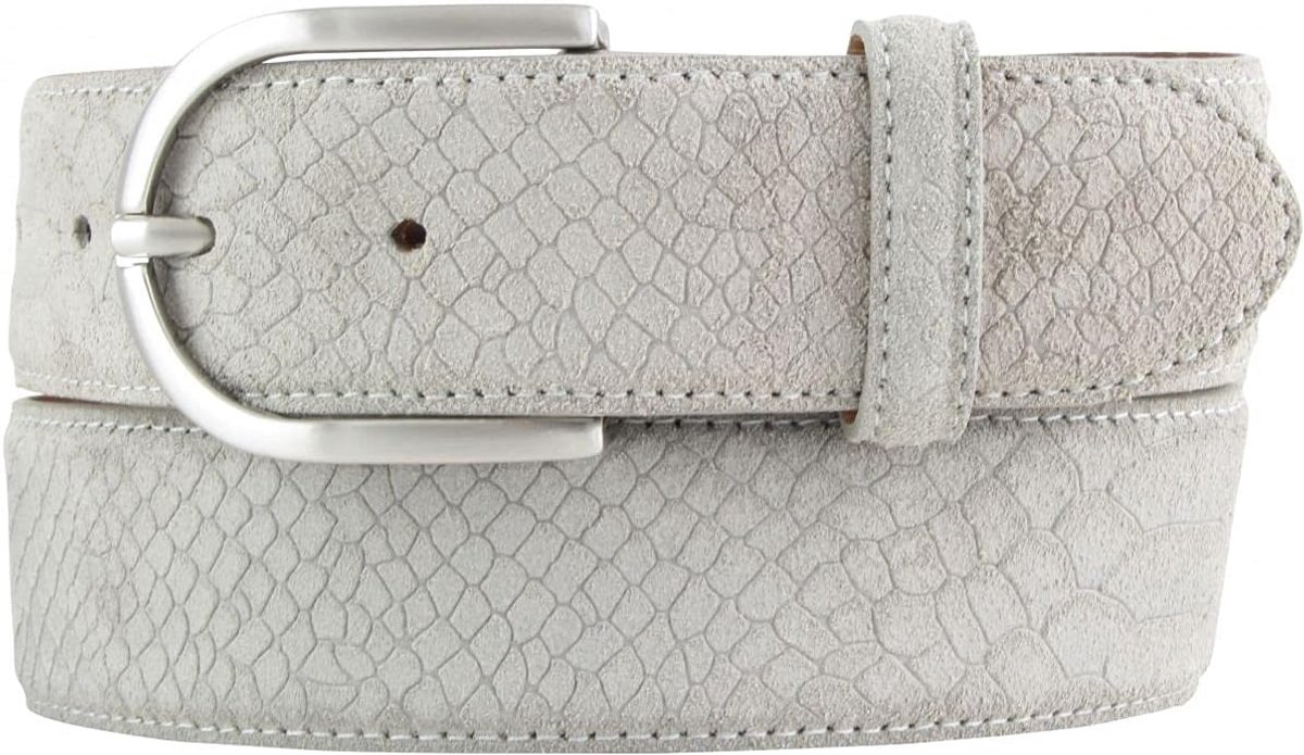 Damesriem Leer Python Reliëf 4 cm Breed - Slangenlook Broekriem