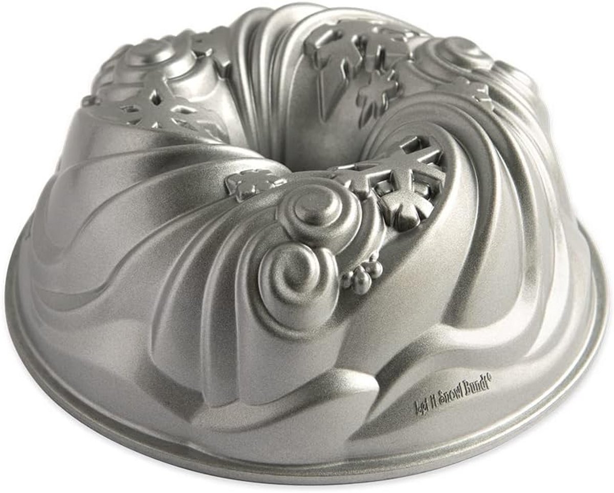 Winterse bundt cakevorm van gegoten aluminium