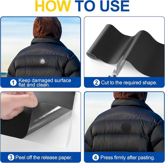Waterdichte Reparatiepleisters Nylon Zelfklevend voor Tenten en Kleding — afbeelding 5