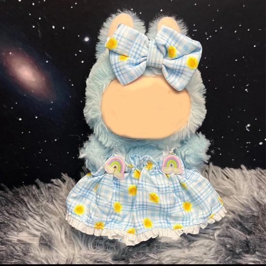 Poppenkleding Set 2 Delen Jurk met Strik voor Poppen van 17 cm — afbeelding 4