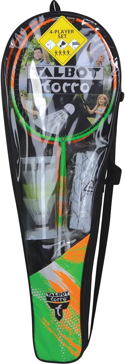 Complete Badminton Set met Net en Duurzame Rackets