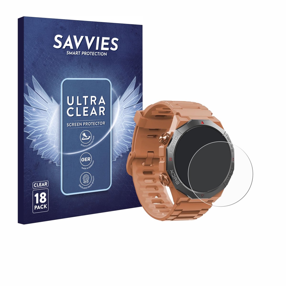 Savvies - Screenprotector voor Qecnato S10 1.39" - Folie Beschermfolie transparant 18 Stuks