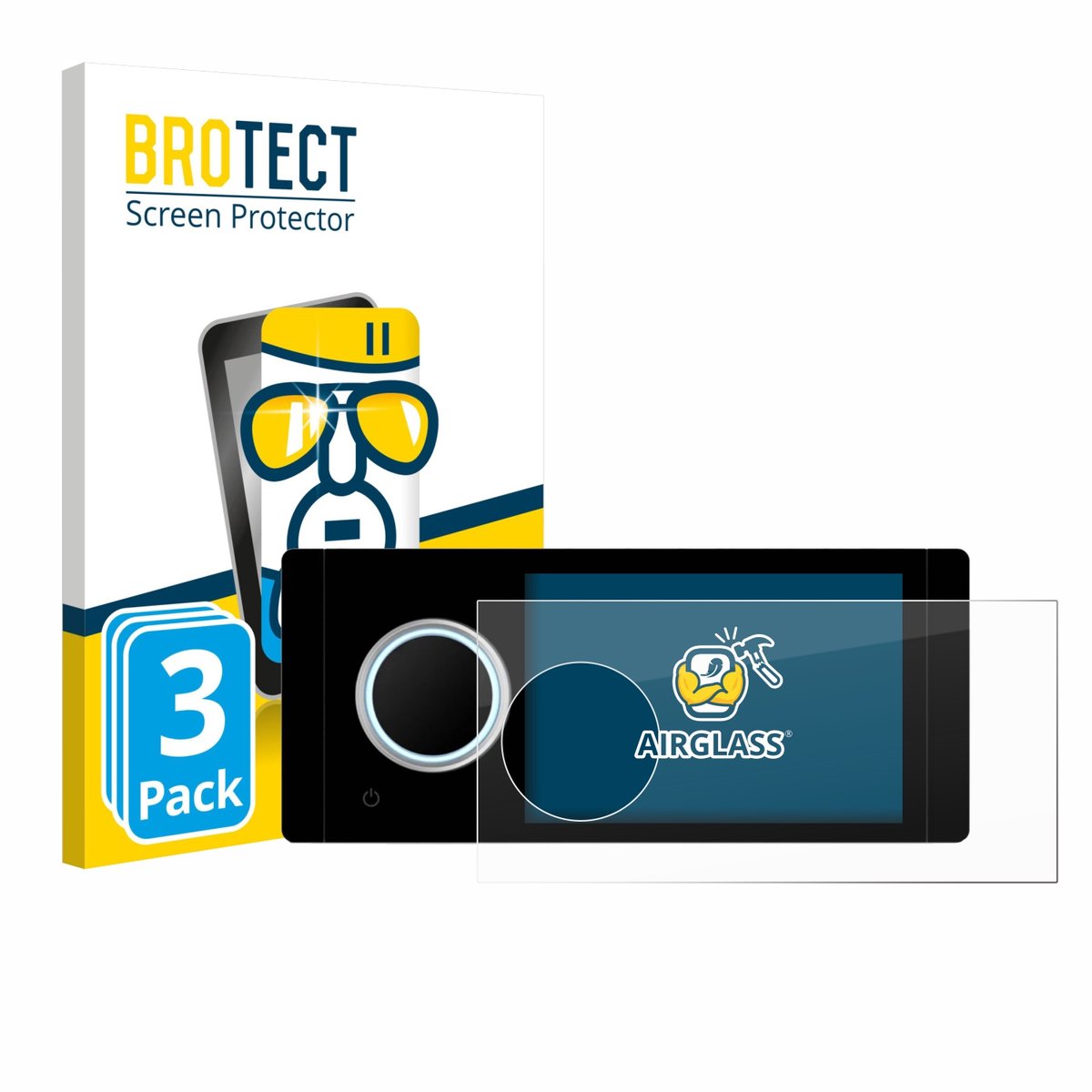 Screenprotector 3 Stuks voor Garmin Fusion Apollo MS-RA800 Beschermglas transparant