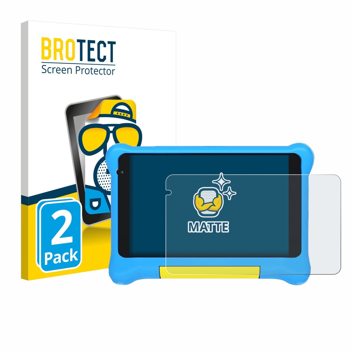 BROTECT - Screenprotector voor Yicty YTYTK707 - Folie Beschermfolie matte 2 Stuks