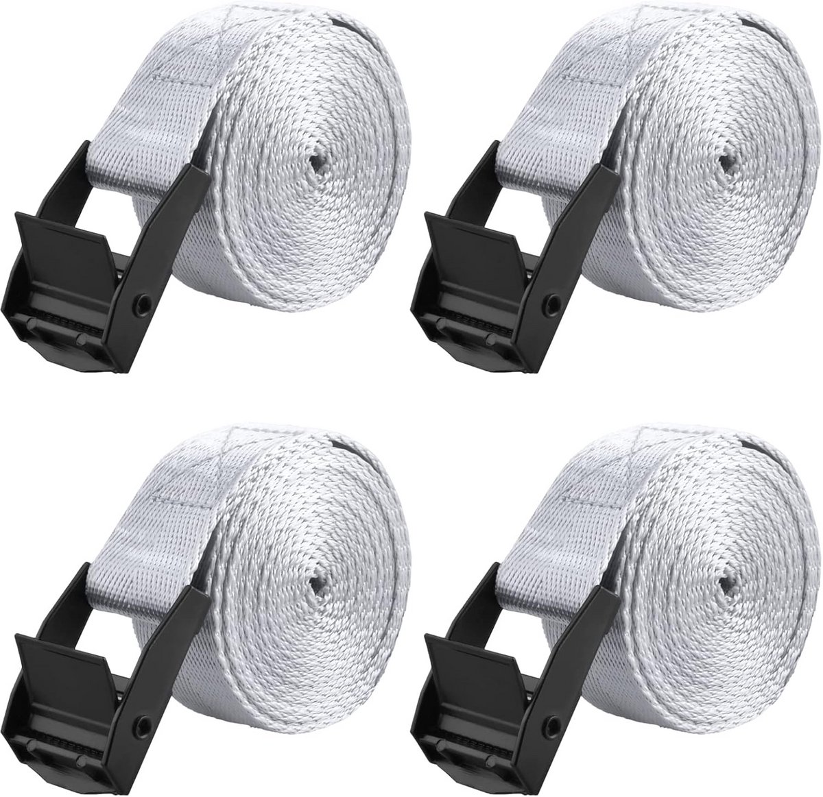 Robuuste Ratel Spanbanden Set - 4 Stuks, 3 Meter Lengte