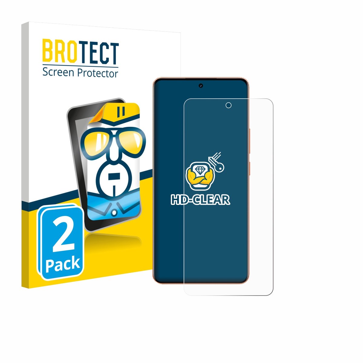BROTECT - Screenprotector voor realme P4 Power - Folie Beschermfolie transparant 2 Stuks