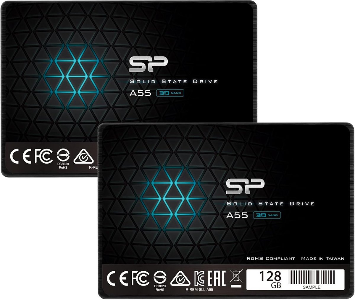 2-pack 128GB Interne SSD Harde Schijf 2.5 inch SATA III voor Snel Opstarten
