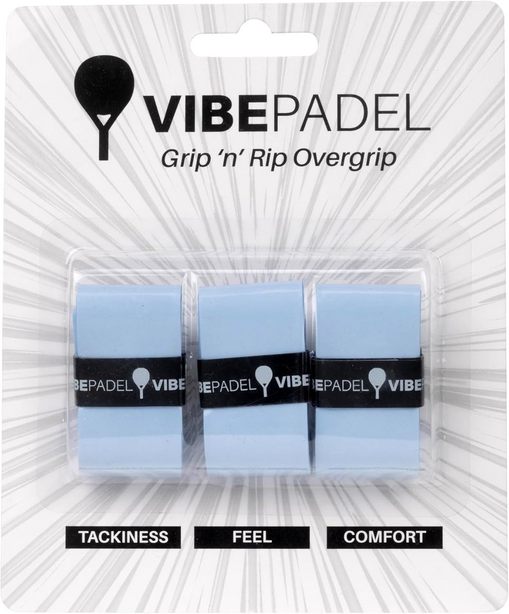 Antislip Overgrip Set voor Padel, Squash, Badminton & Pickleball Rackets - 3 Stuks