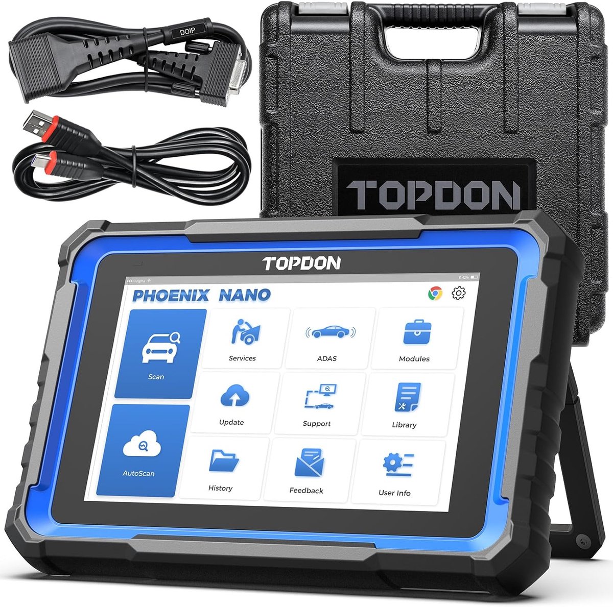 Diagnoseapparaat – Auto Scanner – OBD2 Uitlezer – Diagnose Tool – ECU Encoder – 8 Inch Touchscreen – 32+ Resetfuncties