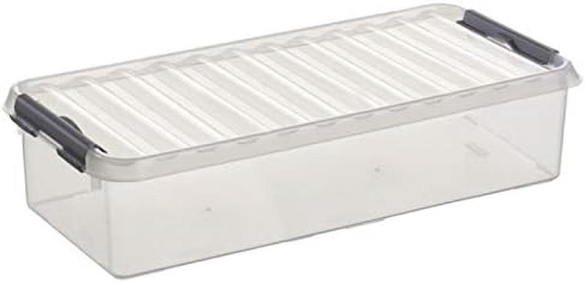 Set van 6 Transparante Opbergboxen met Deksel 6,5 Liter