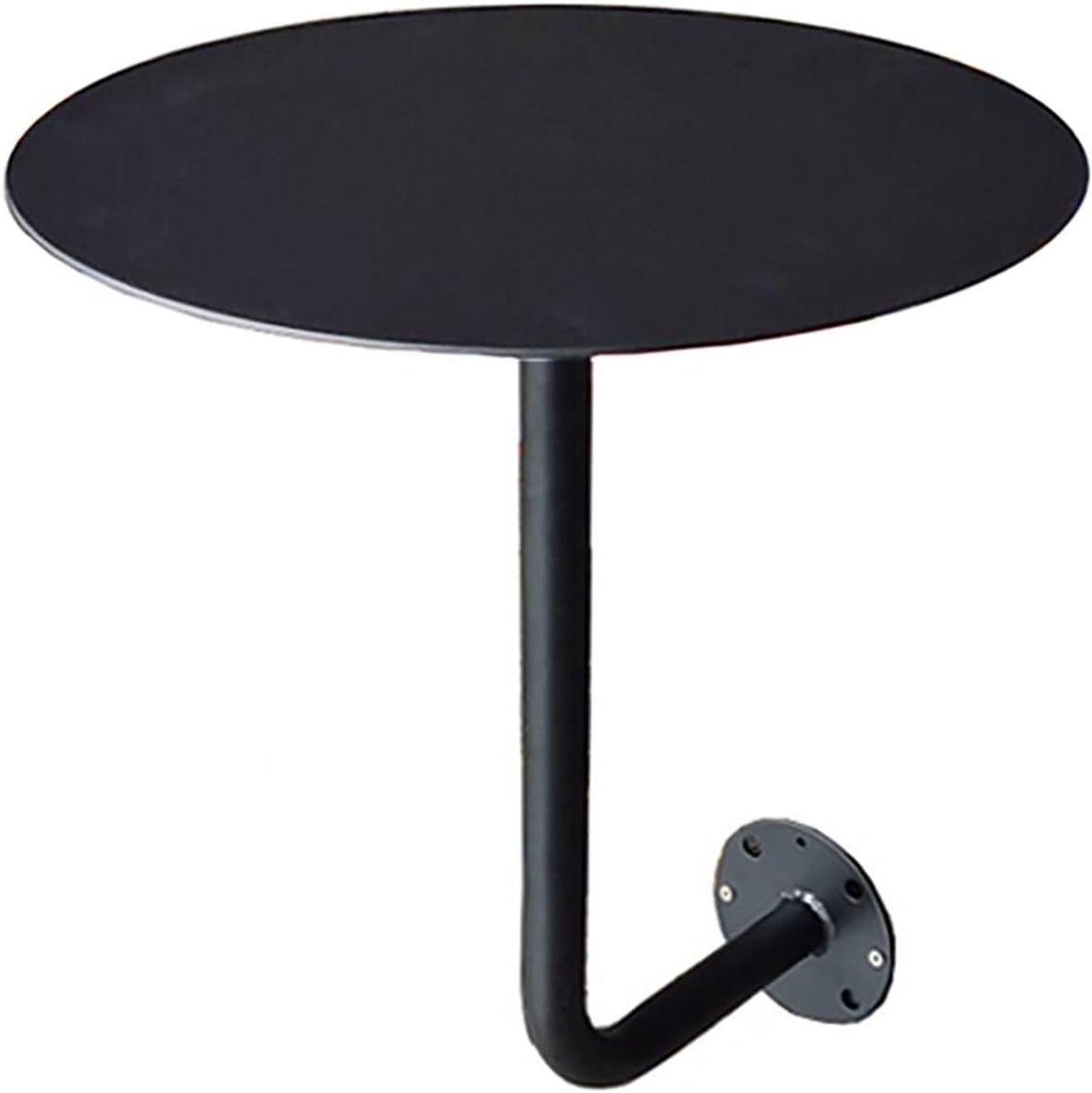 Wandmontage Ronde Bijzettafel - Ruimtebesparend Wandmeubel voor Cafe, Balkon of Slaapkamer