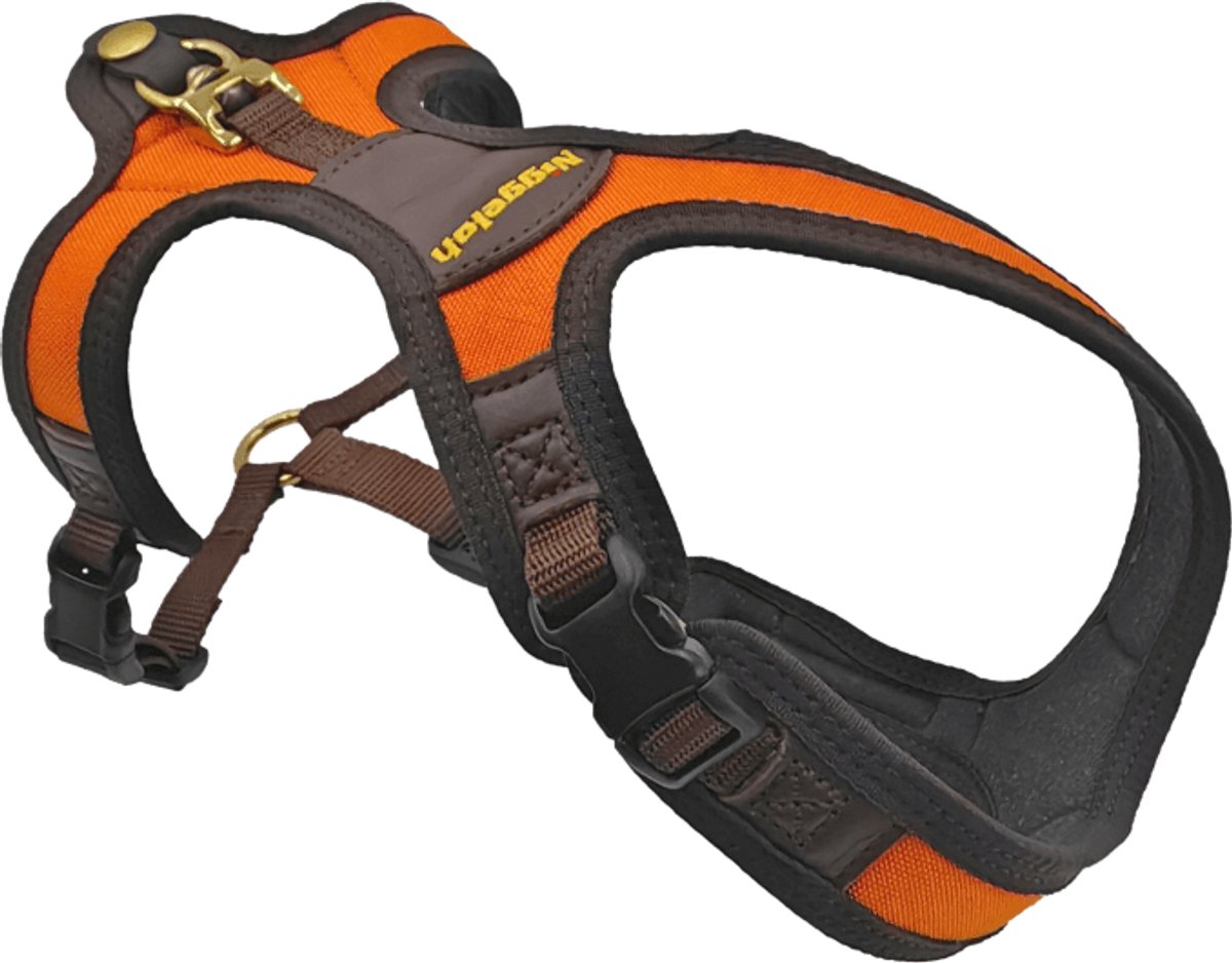 Niggeloh Follow LIGHT – Lichtgewicht Hondentuig / Hondenharnas oranje M