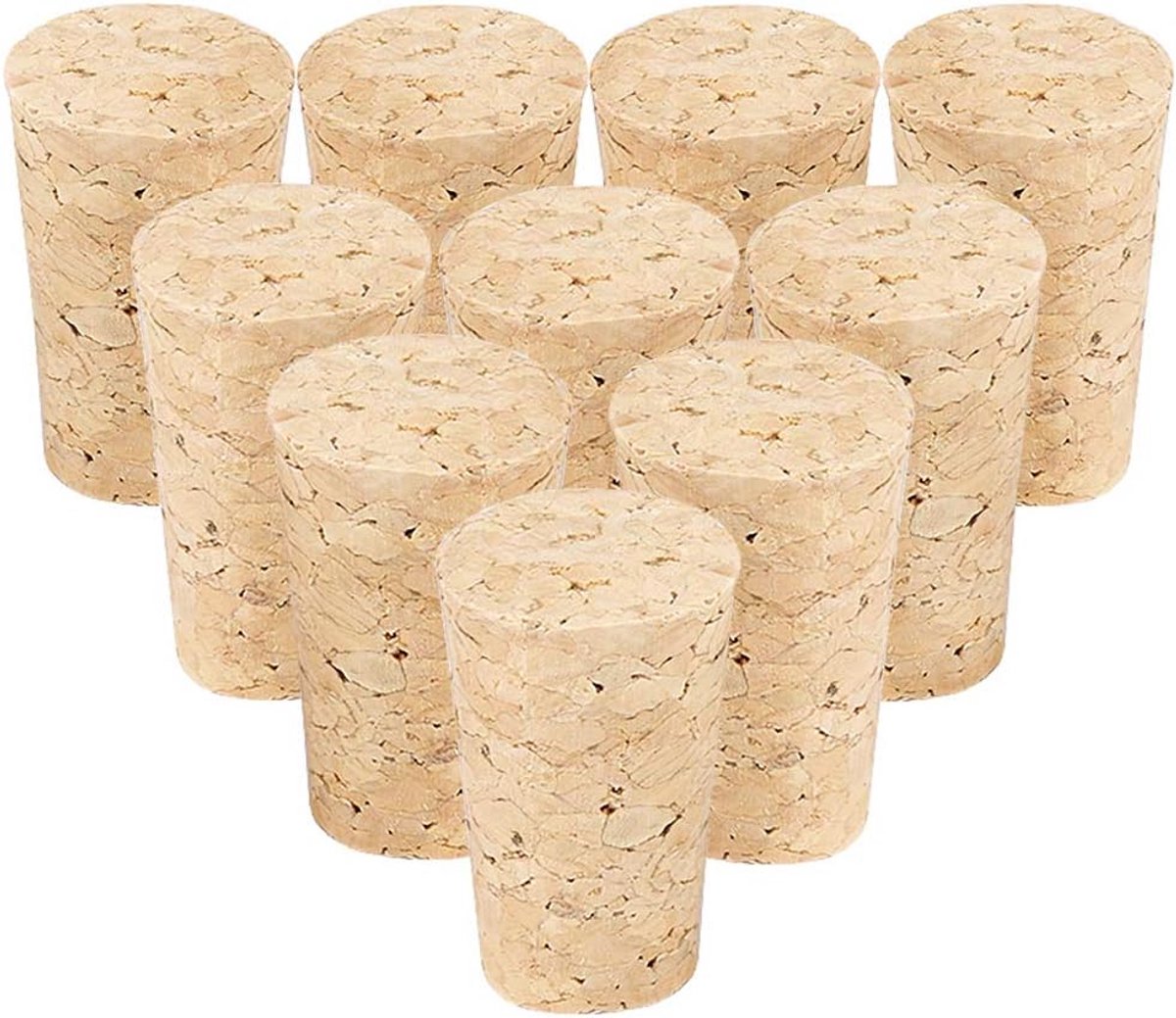 10 Stuks Natuurlijke Kurken voor Flessen en Knutselprojecten