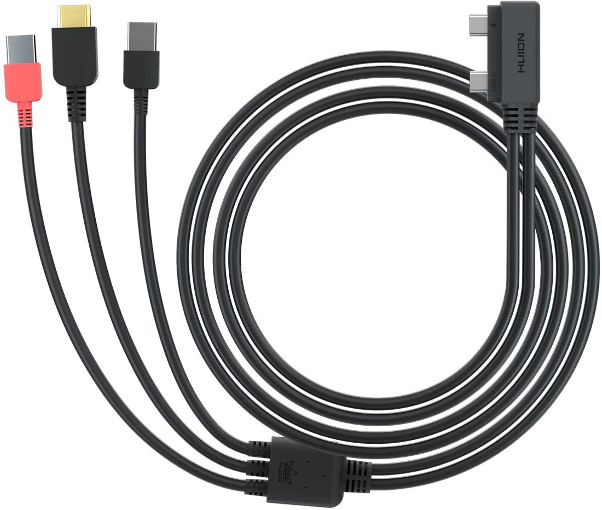3-in-2 Stroom- en Datakabel voor Grafische Tekentablets met HDMI en USB Aansluiting