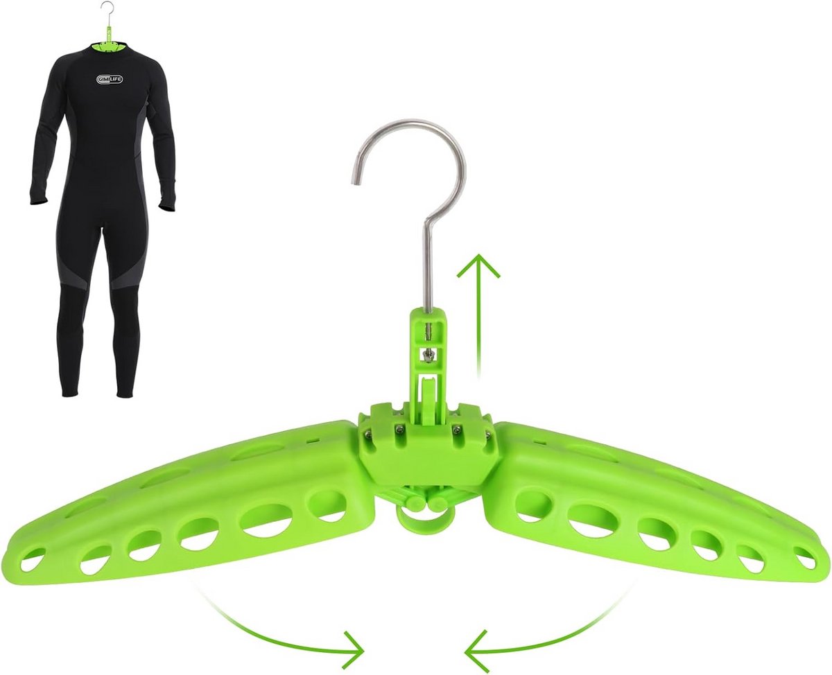 Wetsuithanger Vouwbaar Geventileerd Droog Snel Droogzak voor Wetsuit, Droogpak, Zwemvest of BCD