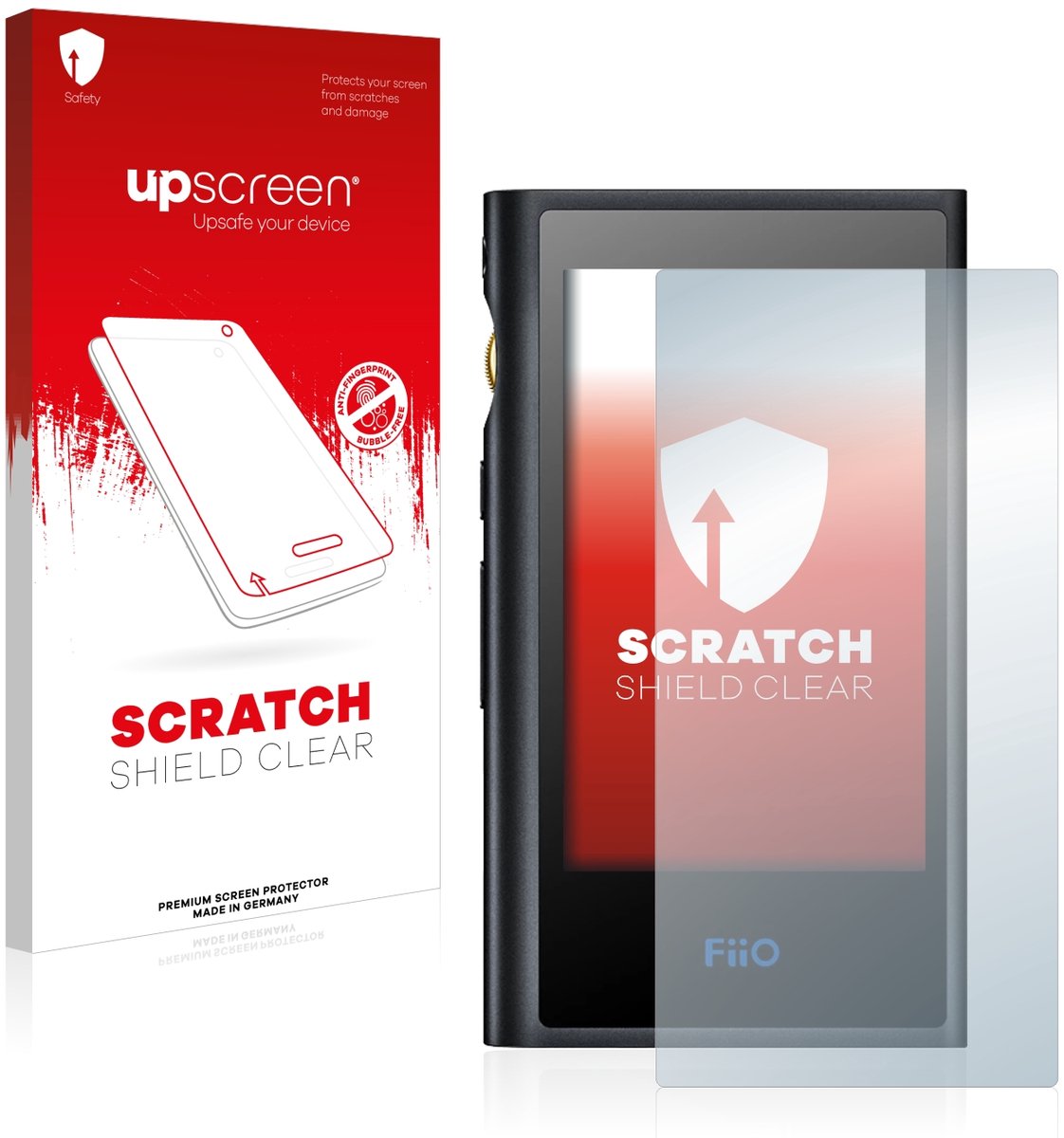 upscreen - Screenprotector voor FiiO M9 - Folie Beschermfolie transparant