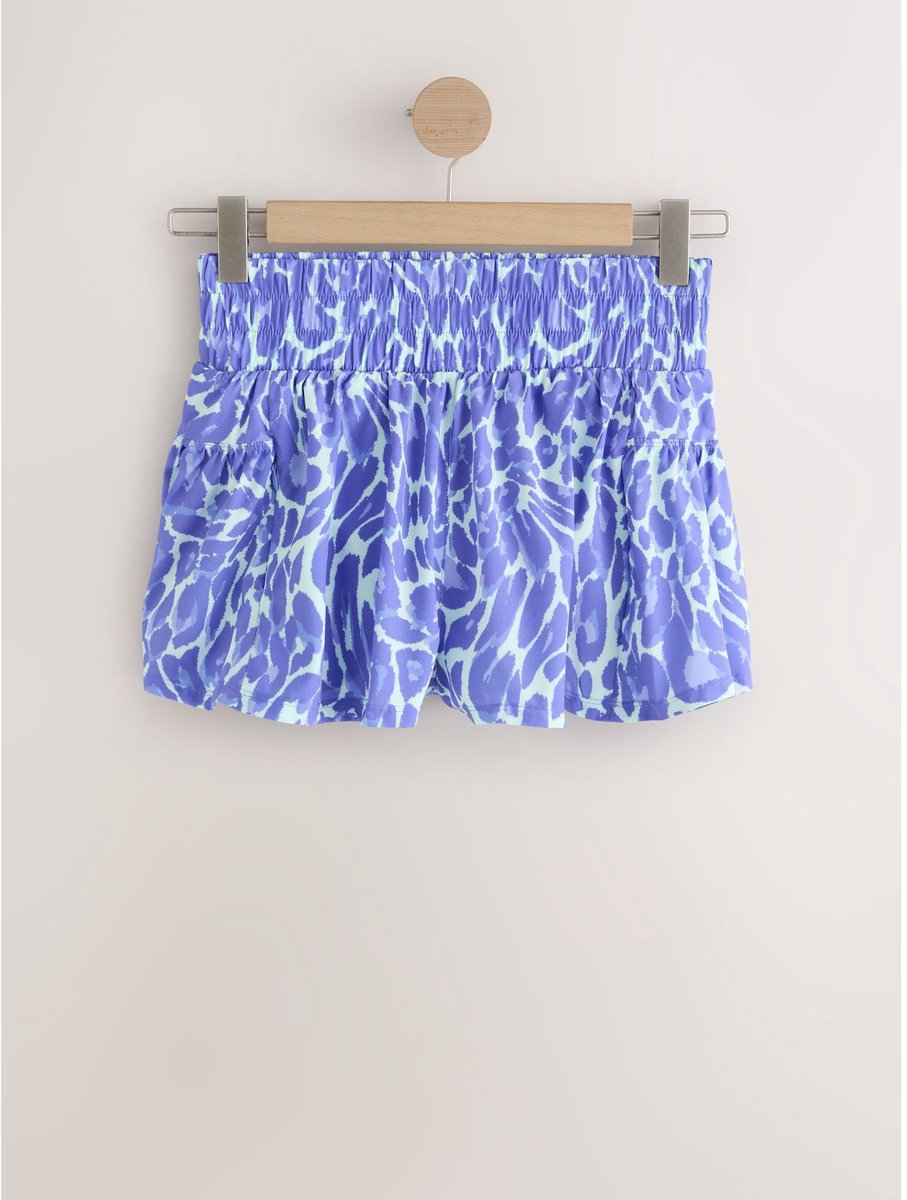 Next - Dames - Active geweven hardloopshort - Blauw