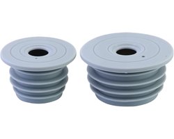 Afvoer Verstopper - Sifon Stop - Hygiënisch Thuis - Duurzaam Siliconen - Set van 2 - Grijs