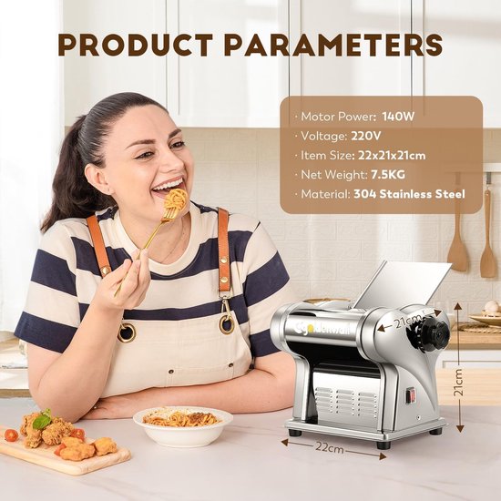 Pasta Machine - Pasta Maker - Pasta Tool - keuken hulpmiddel set van Merkloos — afbeelding 2