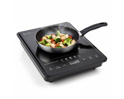 Inductie Kookplaat Vrijstaand - Elektrische Kookplaat met 8 Standen - Touch Display - Timer - Oververhittingsbeveiliging - Zwart