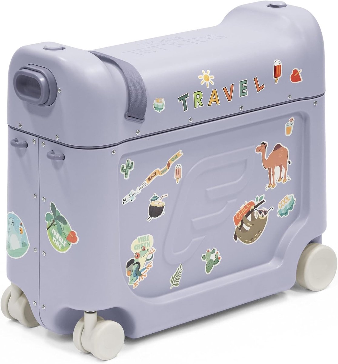 Kinder Koffer - Vliegend Bed - Reizen Met Kinderen - Omvormbaar Tot Bed - 46x36x20 cm - Blauw