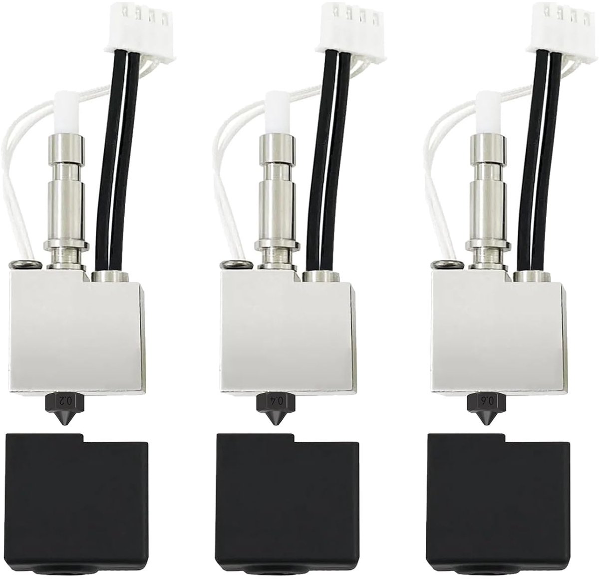 Hot-end Kit - Printkop Extruder - 3D Printen - Roestvrij Staal - 0.2 0.4 0.6 mm