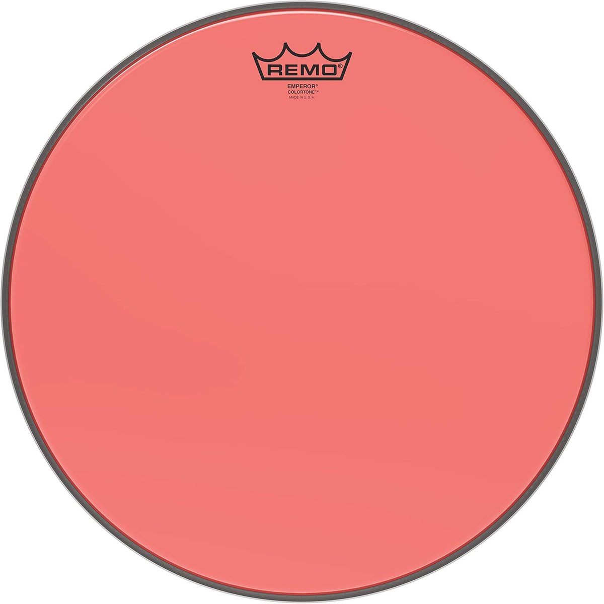 Drumvel Colortone - Percussie vel - Muziek maken - Duurzaam kunststof - 15 inch - Rood