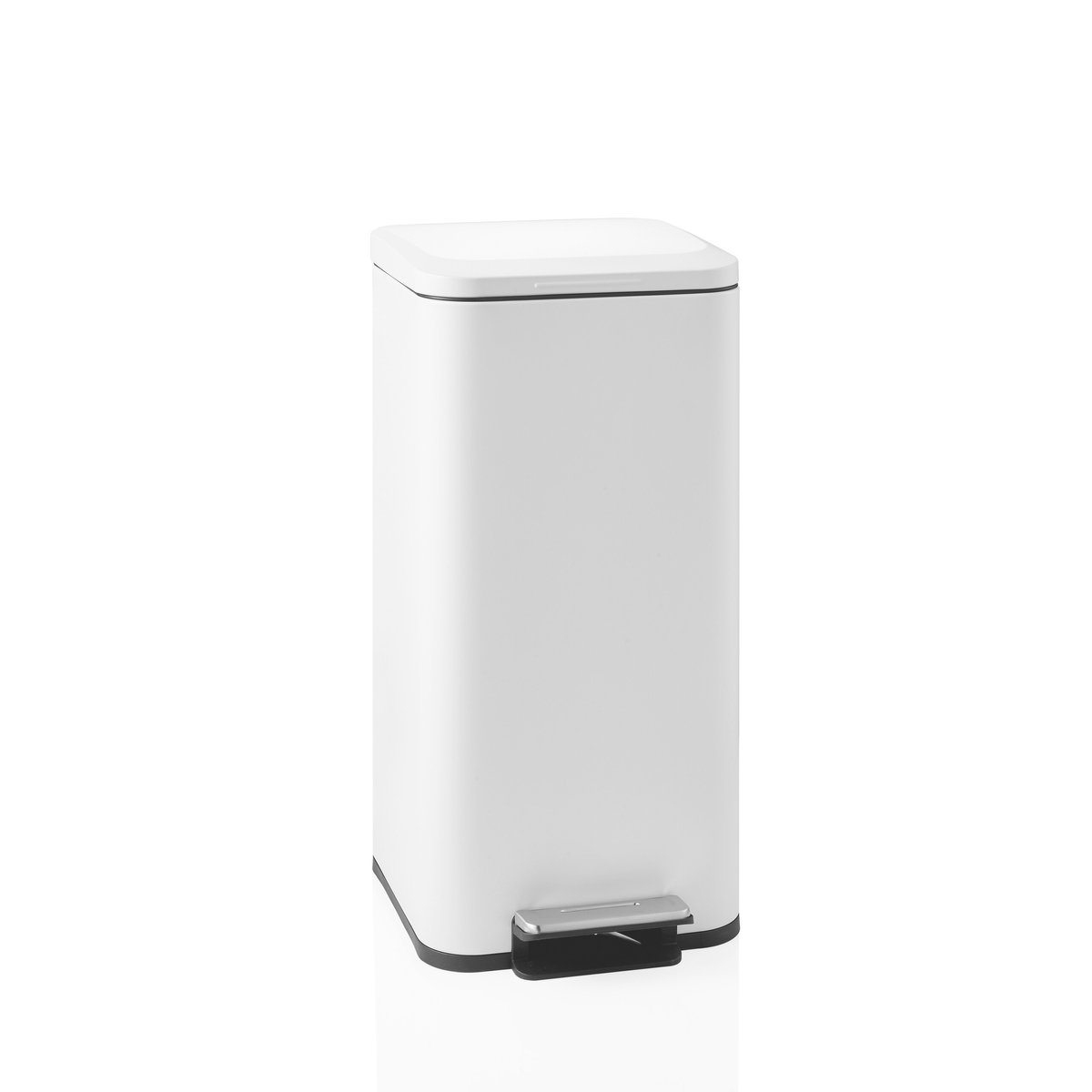 Afvalbak / afvalscheidingssysteem Clean Square - 30 L staal wit hjh OFFICE