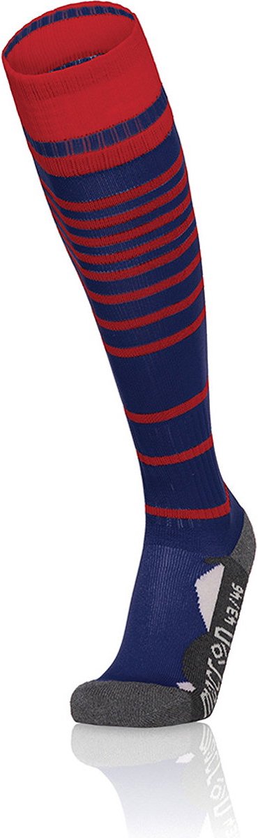 Macron Target Voetbalkousen - Marine / Rood | Maat: 35/38