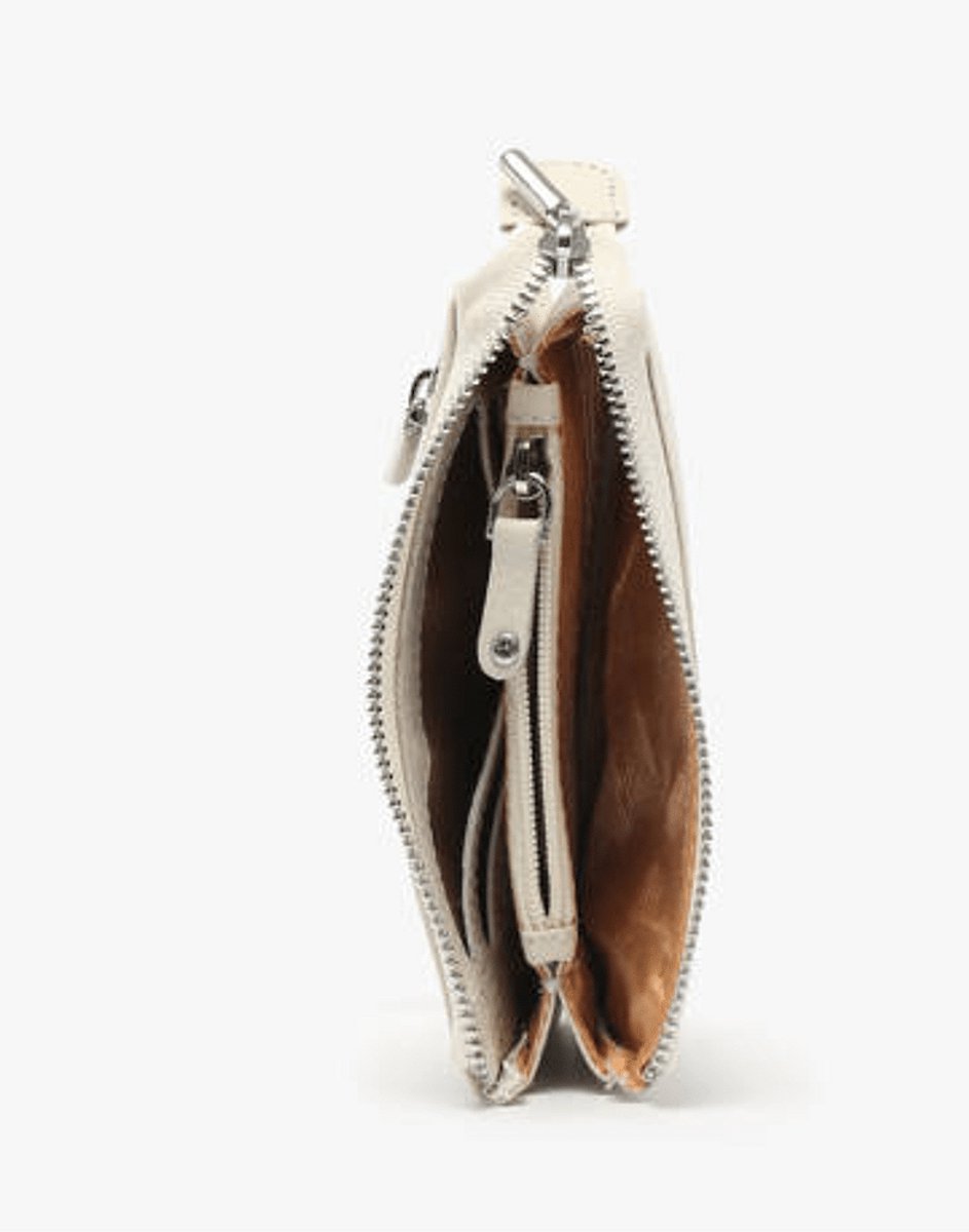 Crinckles Portemonnaie Linen | Beige | Maat: One Size