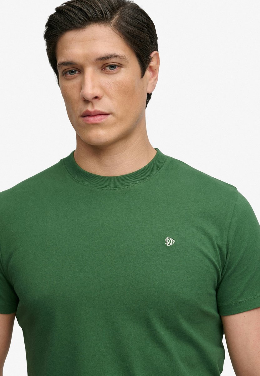 Superdry SD&Co Logo Geborduurde T-shirt Heren T-shirts Groen