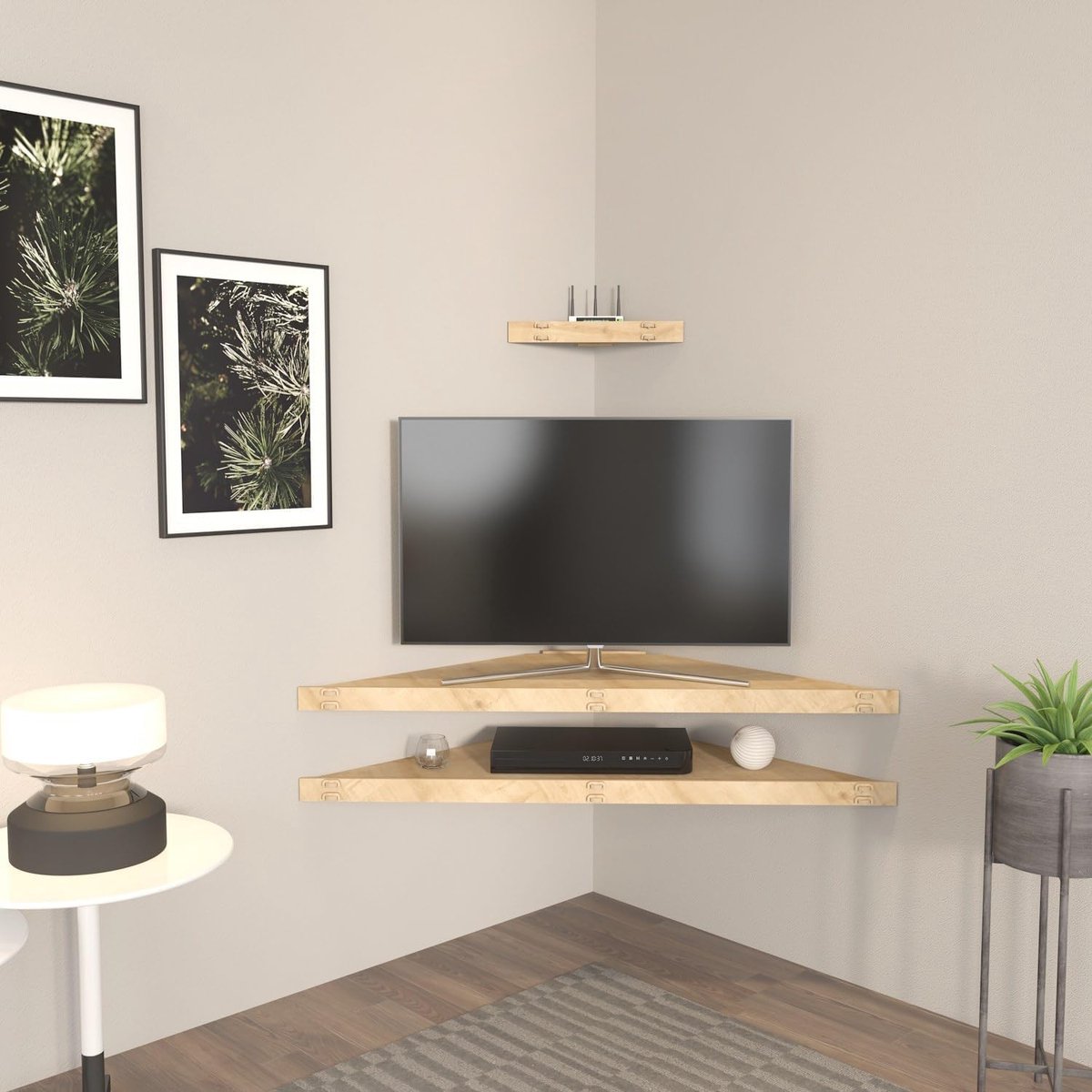 Tv-standaard Eiken - Media meubel - Woonkamer Inrichting - 100% Melamine Gecoat - 120 cm Breed