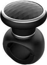 Poignée de volant, aide de direction rotative 360°, boule de direction antidérapante avec roulement à billes métallique, boule d'aide de direction universelle pour automobiles et bateaux (Zwart)