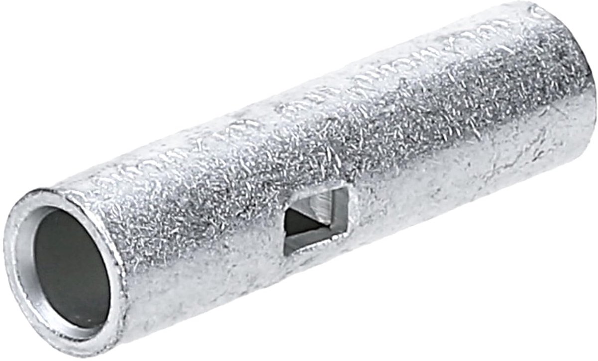 Stootverbinders - Krimpkousverbinder - Elektrische Installaties - Met Middenstop - 10 mm² - Zilver