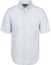 Steppin' Out Short Sleeve Overhemd Oxford Yale Streep Lichtblauw - Maat M - Heren