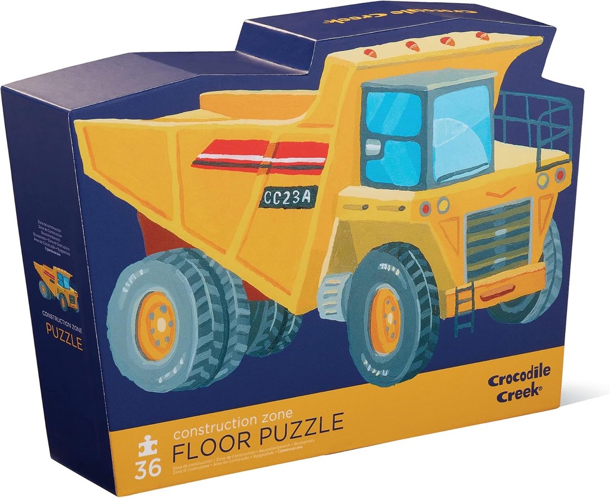 Vloerpuzzel 36 Stukjes - Kinderpuzzel - Bouwplaats Spel - Grote Stevige Stukken - 68x50cm - Multicolor