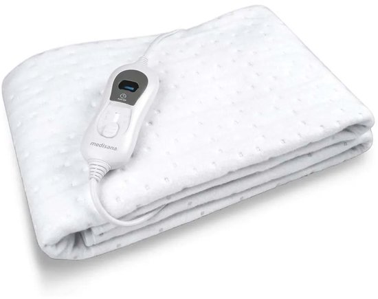 medisana HU 665 Elektrische onderdeken - warmtedeken - 3 warmtestanden - 1- persoons deken - onderdeken - 80 x 150 cm- elektrische warmte onderdeken