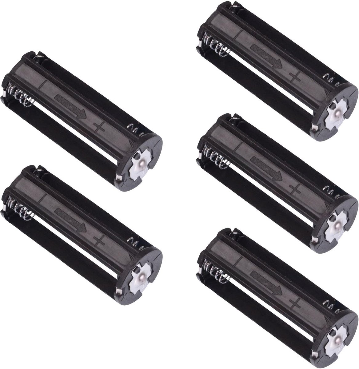 Batterijhouder AAA - Cilinder Houder - Zaklamp Voeding - Open Stijl Ontwerp - 7x9x2 cm