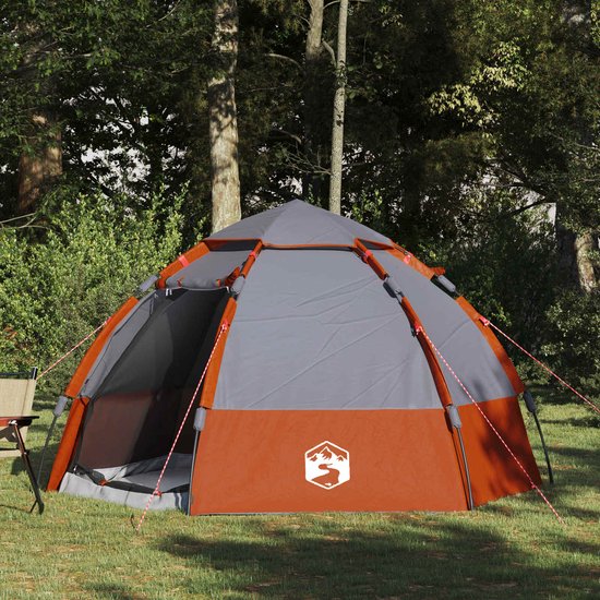 vidaXL - Instant - Tent - met - Regenhoes - voor - 4 - Personen - met - Snelle - Bevestiging van Merkloos — afbeelding 5
