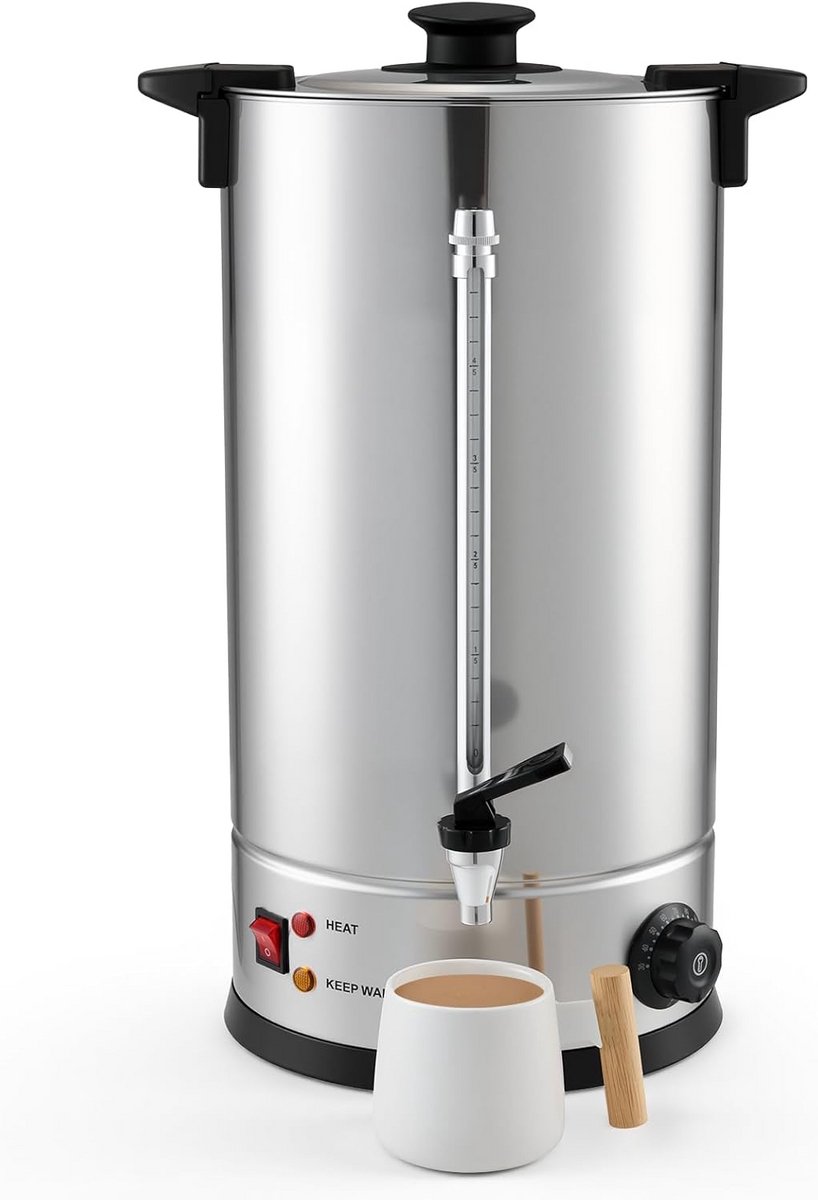 Grote Capaciteit 10L Warmwaterketel met Instelbare Temperatuur voor Horeca en Thuis
