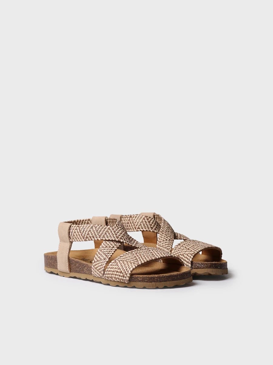 Dames BIO sandaal met elastische bandjes | GETXO