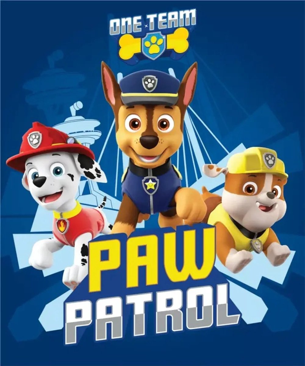PAW Patrol fleece plaid One Team - 100 x 140 cm multicolor