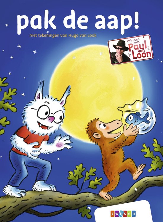 AVI-lezen met Paul van Loon - pak de aap! - cover