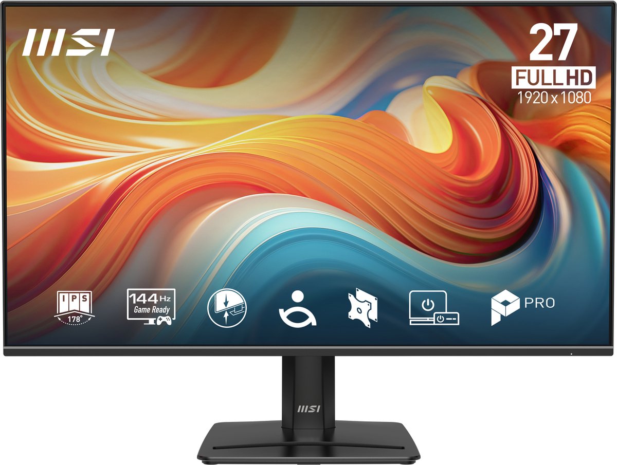 MSI PRO MP271 E14A - Full HD Monitor - 144hz - 27 inch - Speakers