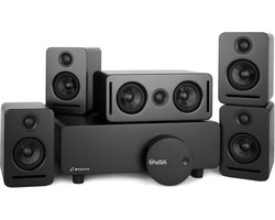 5.1 Draadloos Home Cinema Systeem - Dolby Atmos - WiSA Technologie - Surround Sound Set - High-End Audio - Zwart